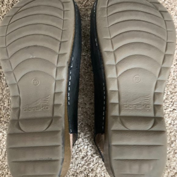 Dansko Maureen Black Oiled Sling Clog - Picture 6 of 7